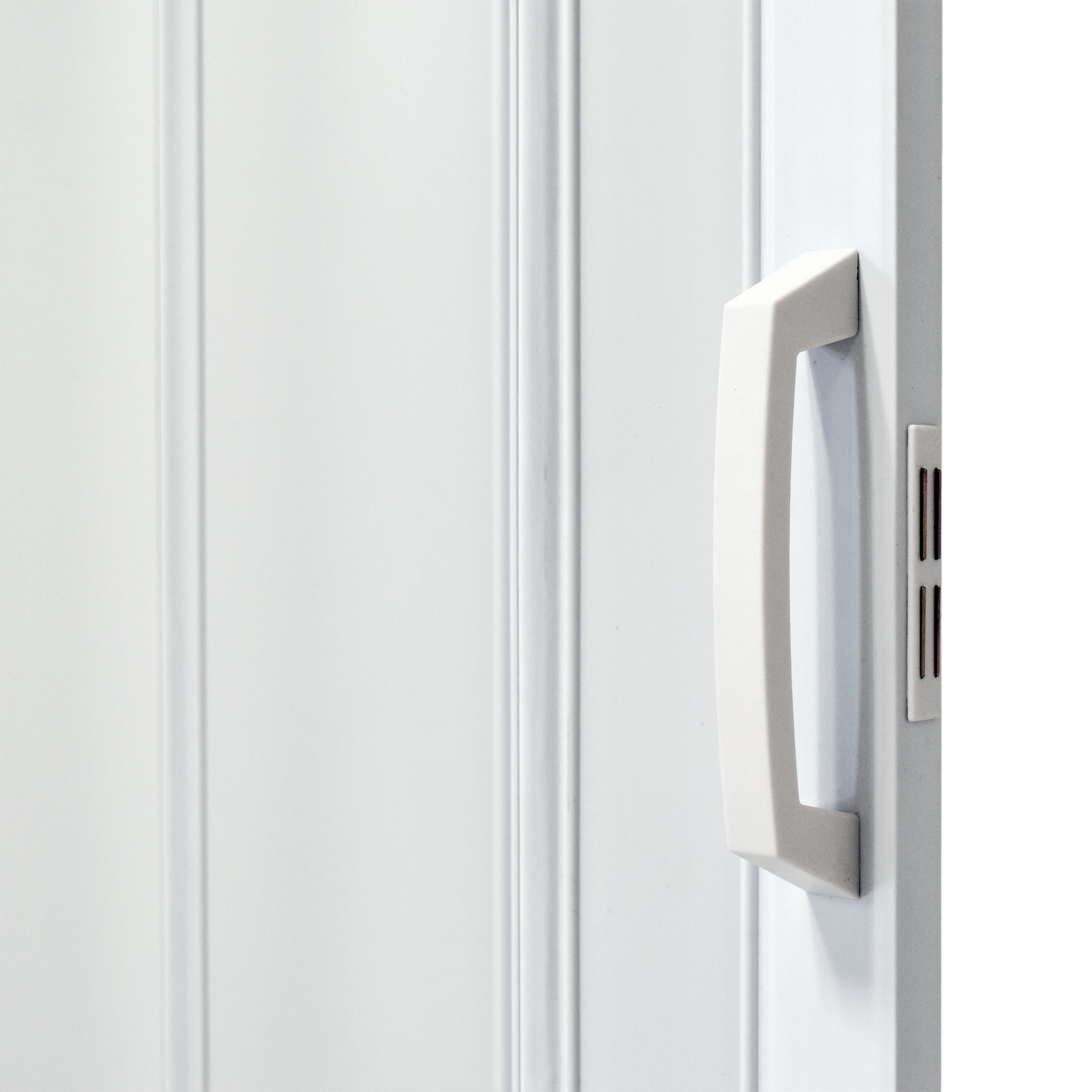 Drzwi harmonijkowe 004-80-06 biały mat 80 cm klamka