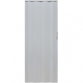 Drzwi harmonijkowe 001P-80-49 biały dąb mat 80 cm