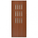 Drzwi harmonijkowe 001S-80-029 mahoń mat 80 cm