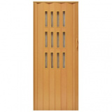 Drzwi harmonijkowe 001S-80-8671 buk mat 80 cm