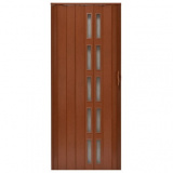 Drzwi harmonijkowe 005S-80-029 mahoń mat 80 cm