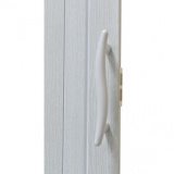 Drzwi harmonijkowe 005S-90-49 biały dąb mat 90 cm