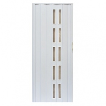 Drzwi harmonijkowe 005S-100-014 biały mat 100 cm