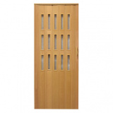 Drzwi harmonijkowe 008S-80-8671 buk mat 80 cm