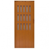 Drzwi harmonijkowe 008S-80-243 jasny calvados 80 cm