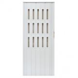 Drzwi harmonijkowe 008S-80-014 biały mat 80 cm