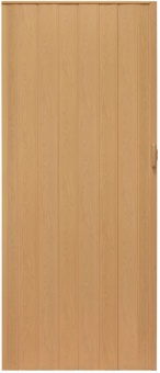 Drzwi harmonijkowe 004-80-02 jasny dąb 80 cm