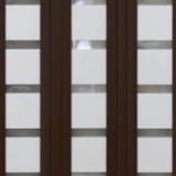 Drzwi harmonijkowe 015-B01-86-7291 orzech mat 86 cm