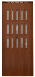 Drzwi harmonijkowe 008S-80-029 mahoń mat 80 cm