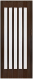 Drzwi harmonijkowe JK033S-85-305 ciemny orzech 85 cm