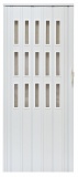 Drzwi harmonijkowe 008S-80-014 biały mat 80 cm