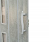 Drzwi harmonijkowe 001S-80-61 beton mat 80 cm