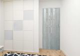Drzwi harmonijkowe 001S-80-61 beton mat 80 cm