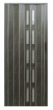 Drzwi harmonijkowe 005S-90-64 dąb grafit mat 90 cm