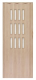 Drzwi harmonijkowe 001S-80-50 dąb sonoma mat 80 cm