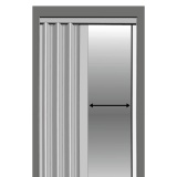 Drzwi harmonijkowe  004-80-08 Czarny Dąb